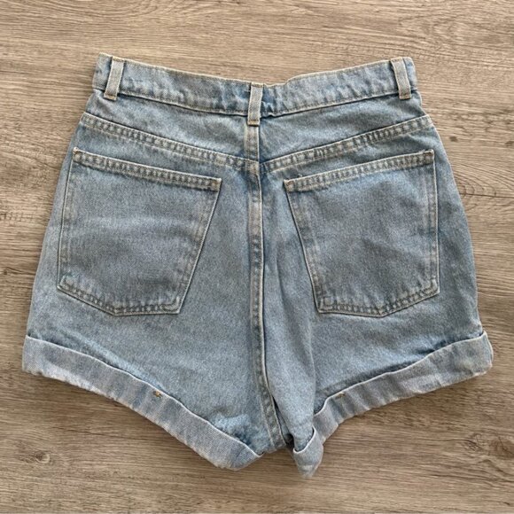 Vintage American Apparel High-Waisted Denim Shorts – Size 29 - Picture 2 of 6
